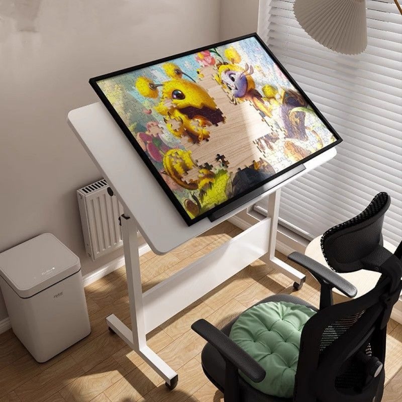 Home Office Work Table - Creative Modern Wood Foldable Height Adjustable