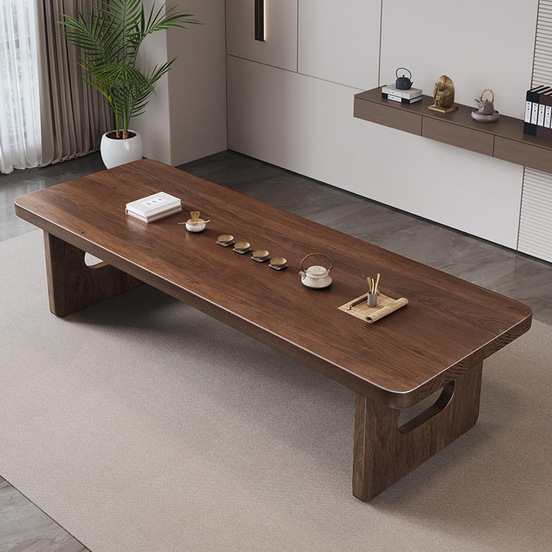 Home Office Room Inspiration - Wabi-Sabi Solid Wood Tea Table Tray