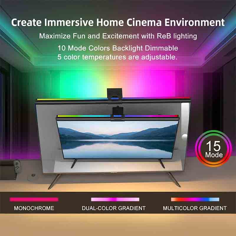 60/80cm RGB Light LED Monitor  - огляд і ціна Home Office Work Table