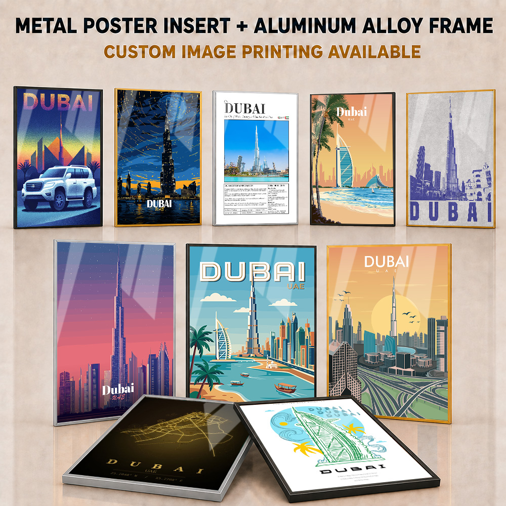 Dubai ／ UAE Framed Metal Print - огляд і ціна Home Office Dubai