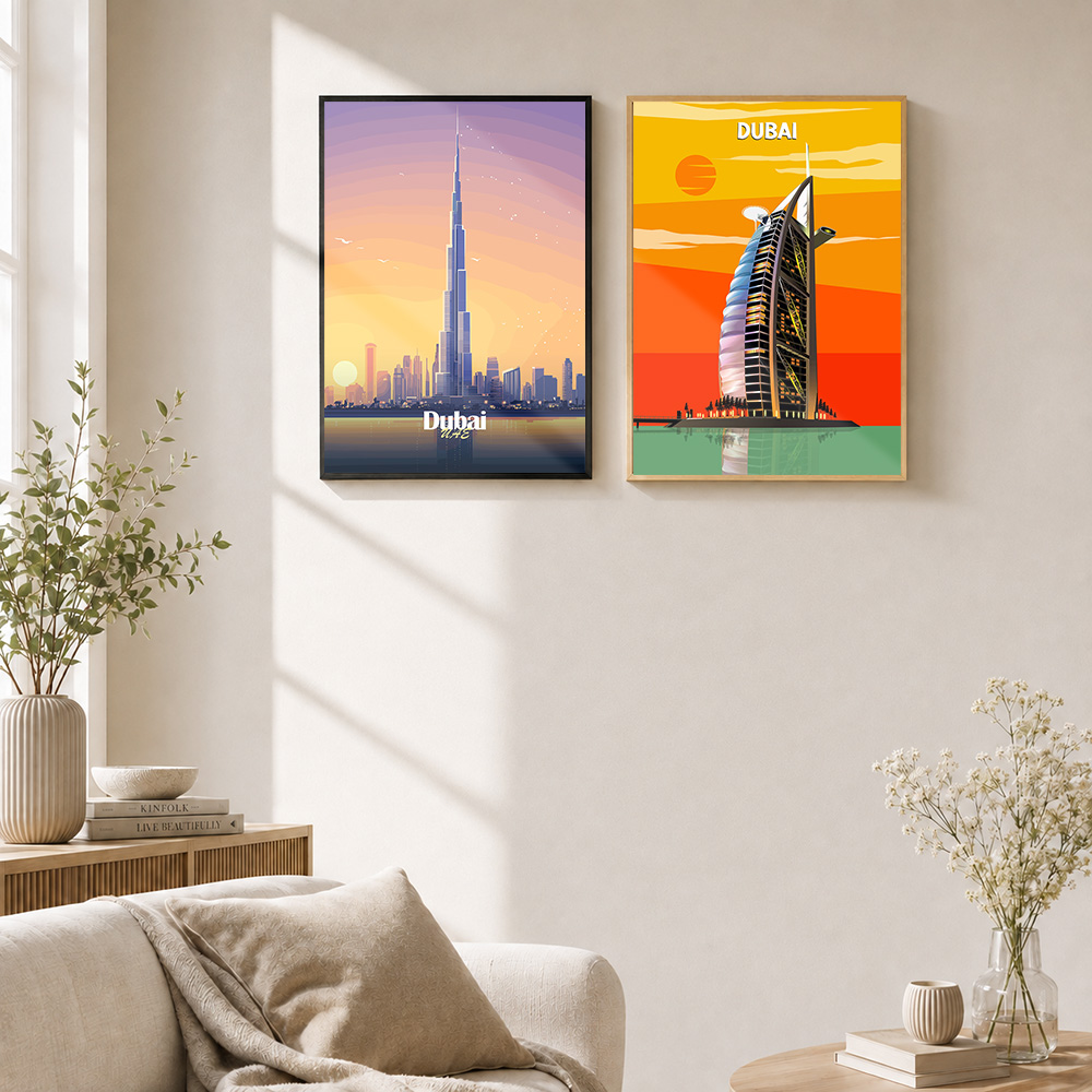 Dubai ／ UAE Framed Metal Print - огляд і ціна Home Office Dubai