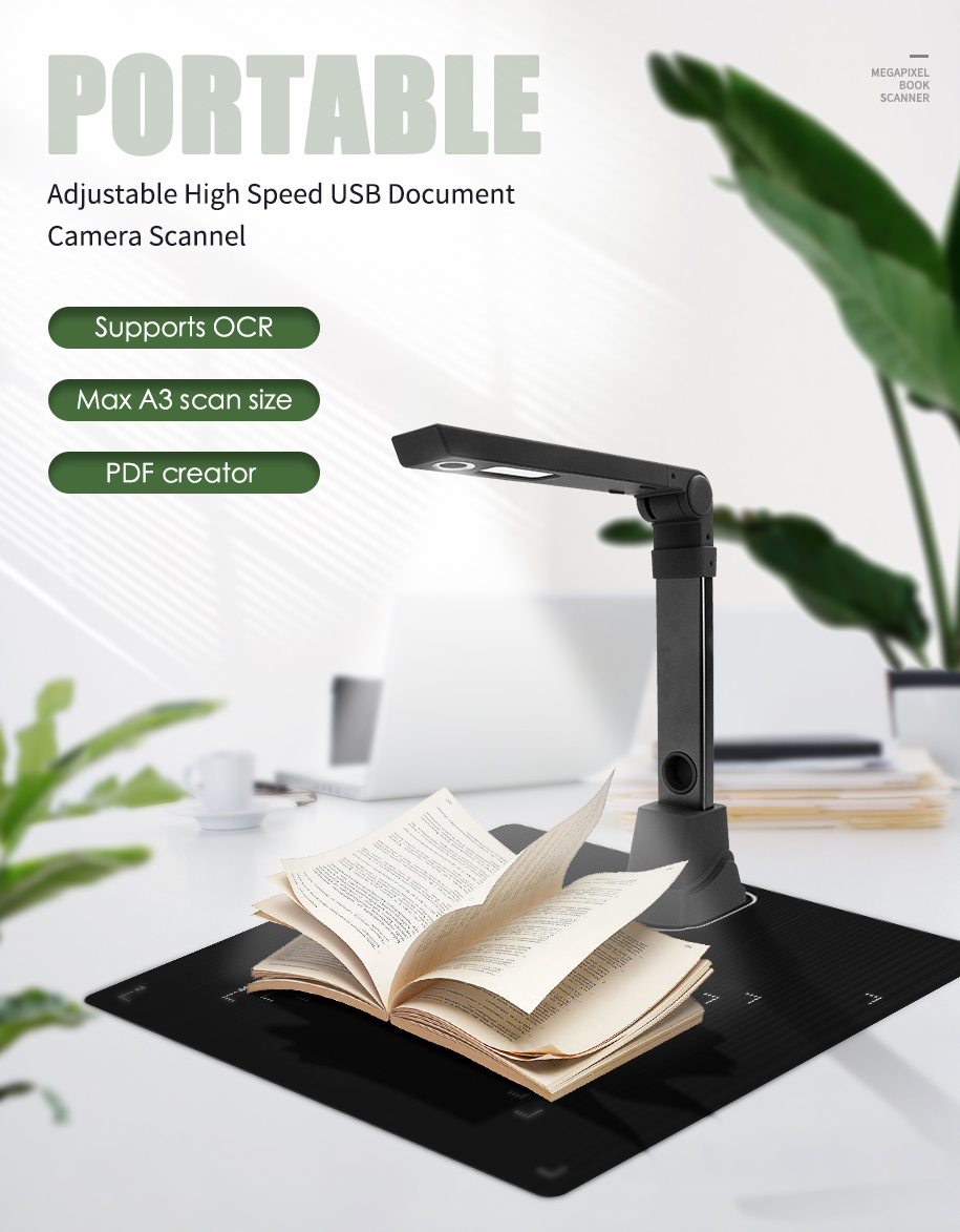 High Speed Automatic Book Scan - огляд і ціна Document Scanner Portable