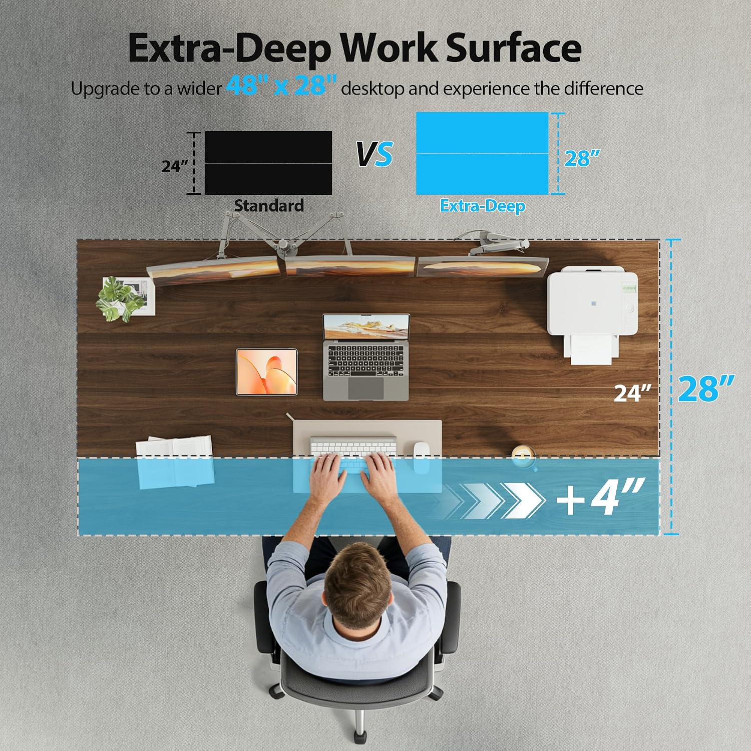 Electric Standing Desk, 55 x 2 - огляд і ціна Home Office Work Table