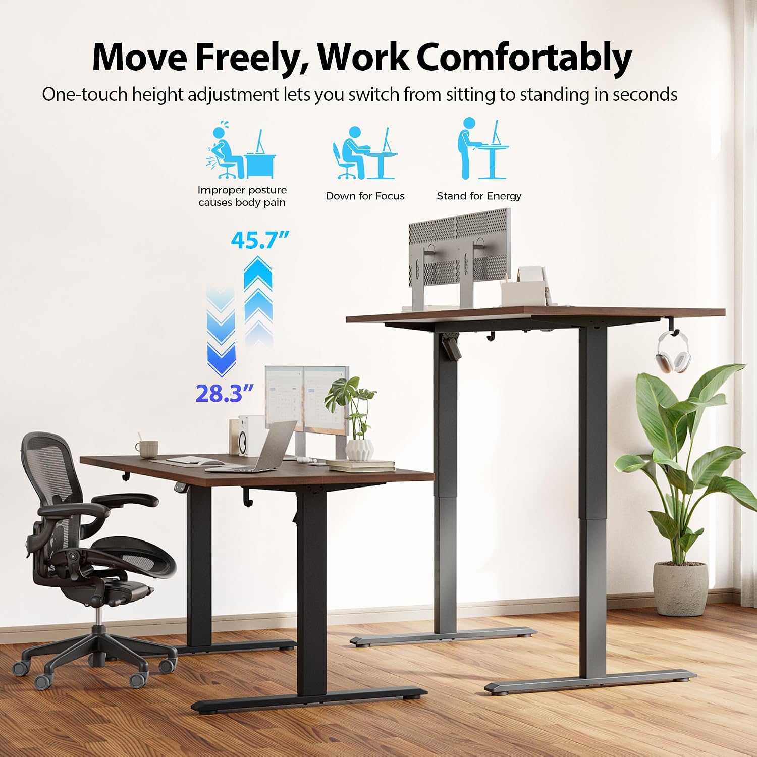 Electric Standing Desk, 55 x 2 - огляд і ціна Home Office Work Table