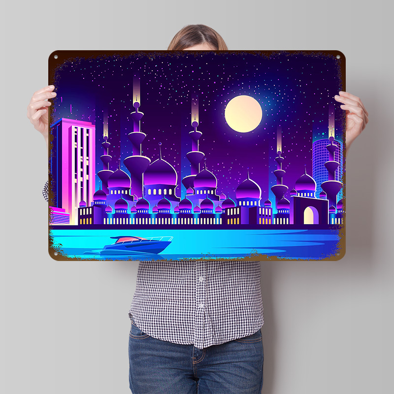 Synthwave Neon City Dubai Meta - огляд і ціна Home Office Dubai