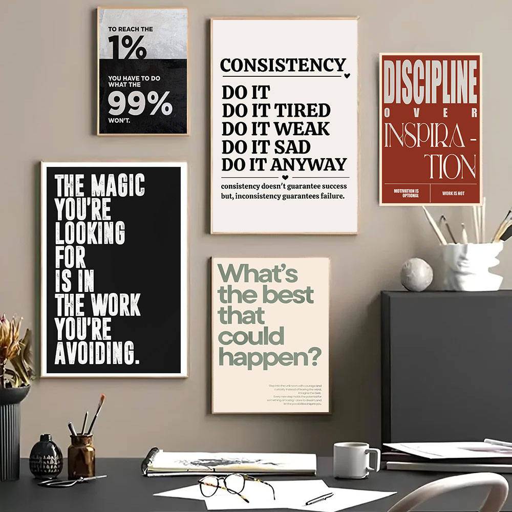 Minimalist Motivational Quotes - огляд і ціна Home Office Room Inspiration