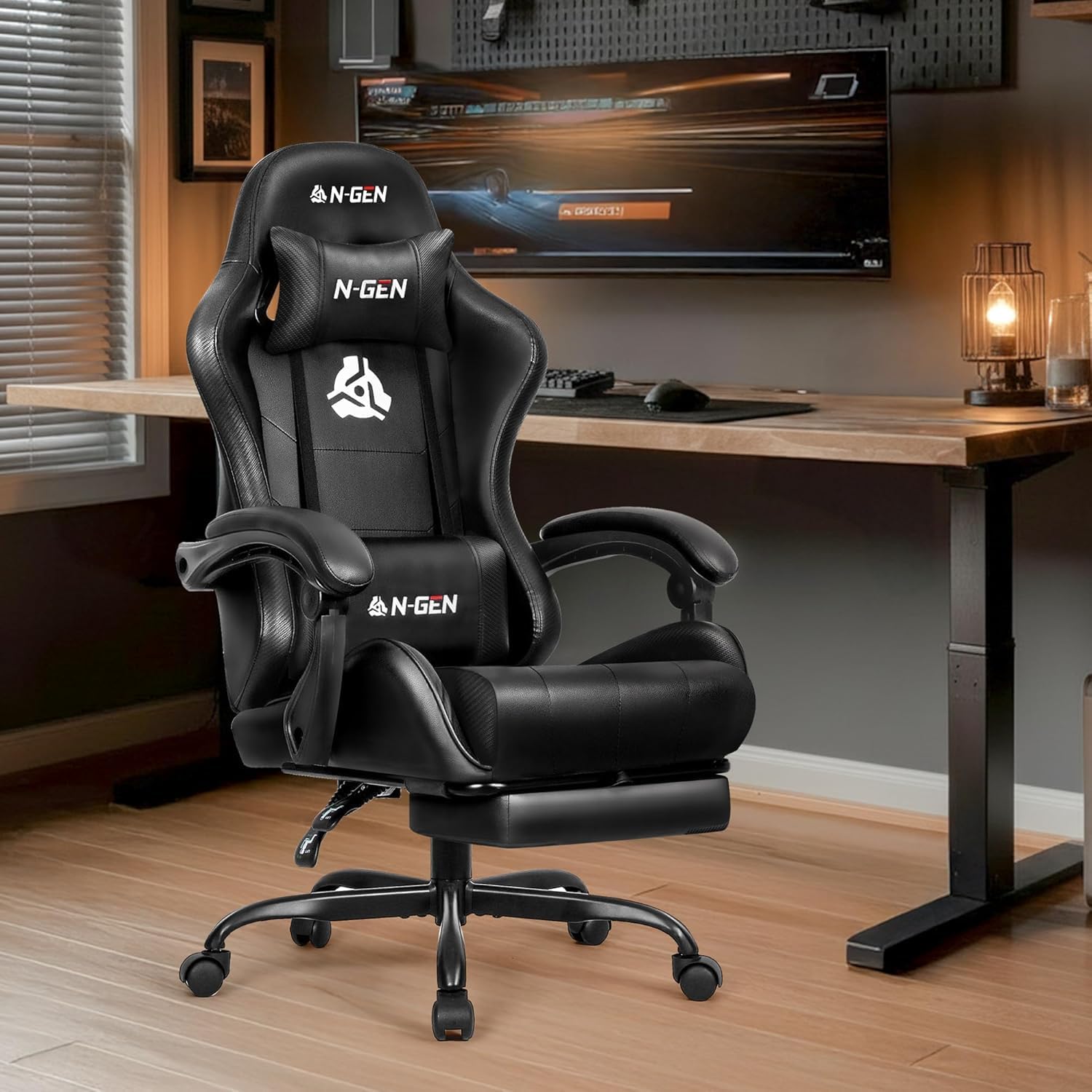 Gaming Chair with Footrest Lum - огляд і ціна Ergonomic Office Chair