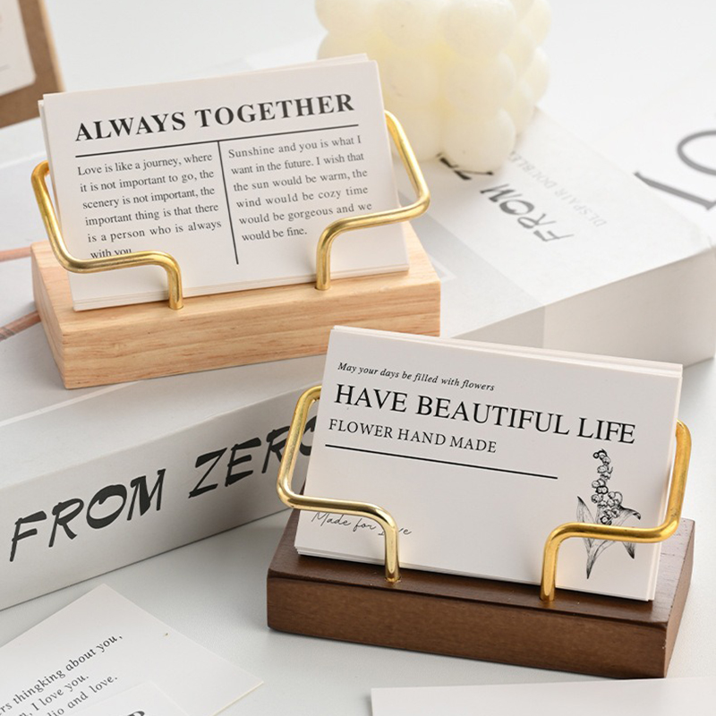 Wooden Business Card Holder Me - огляд і ціна Document Holder Stand