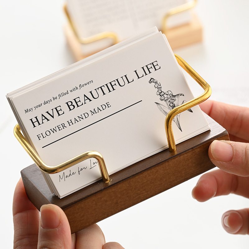 Wooden Business Card Holder Me - огляд і ціна Document Holder Stand