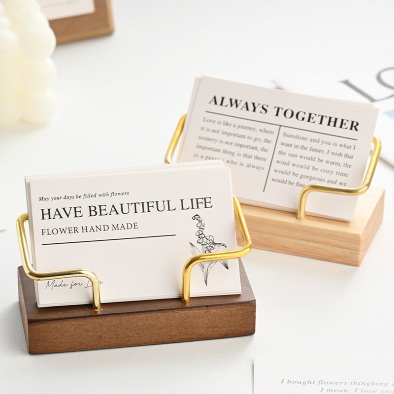 Wooden Business Card Holder Me - огляд і ціна Document Holder Stand