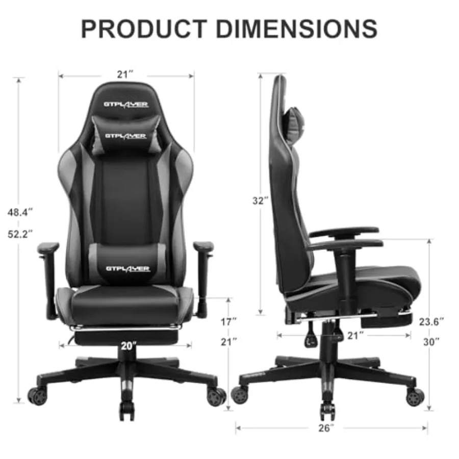 Gaming Chair with Footrest for - огляд і ціна Ergonomic Office Chair