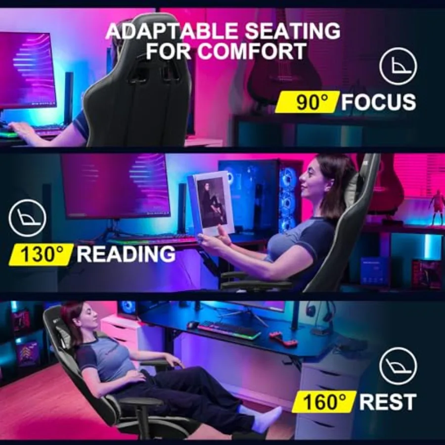 Gaming Chair with Footrest for - огляд і ціна Ergonomic Office Chair