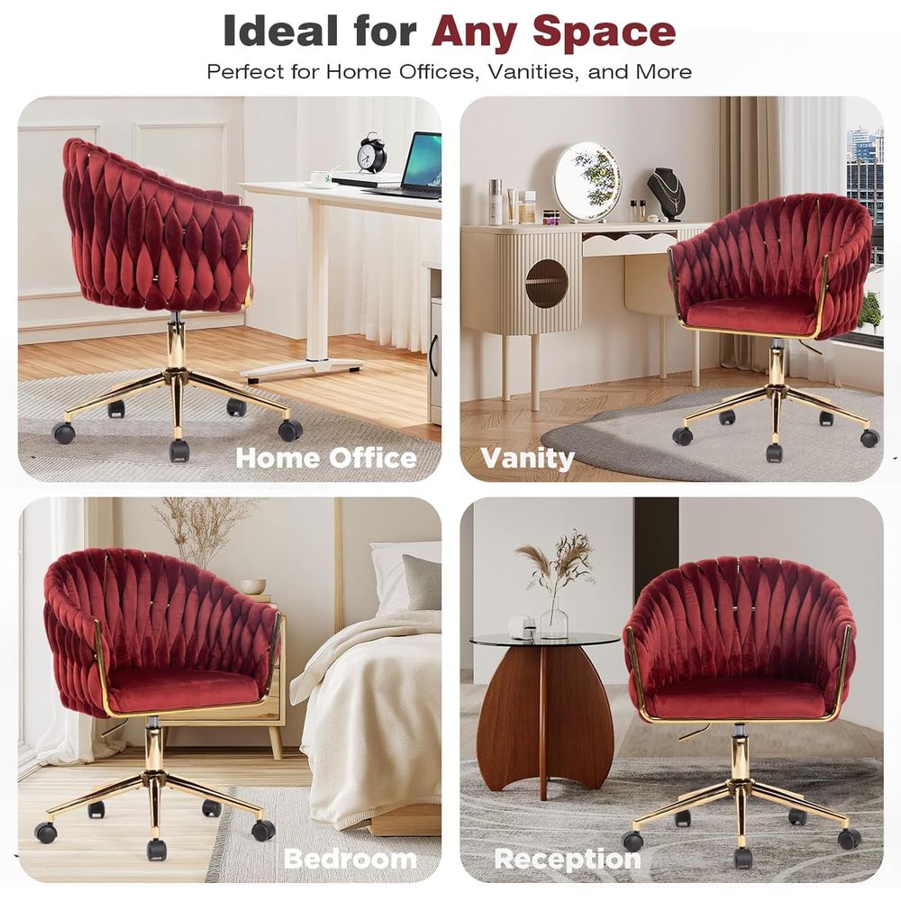 Velvet Office Chair, Vanity Ch - огляд і ціна Home Office Or