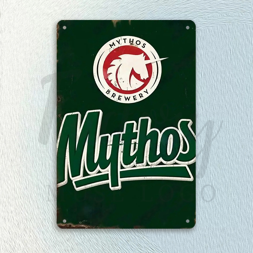 Mythos Brewery Vintage Metal T - огляд і ціна Home Office Logo