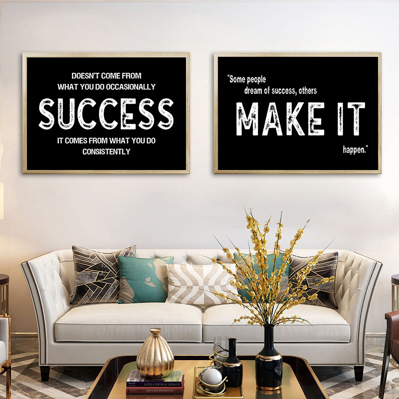 Modern Black Inspirational Can - огляд і ціна Home Office Room Inspiration