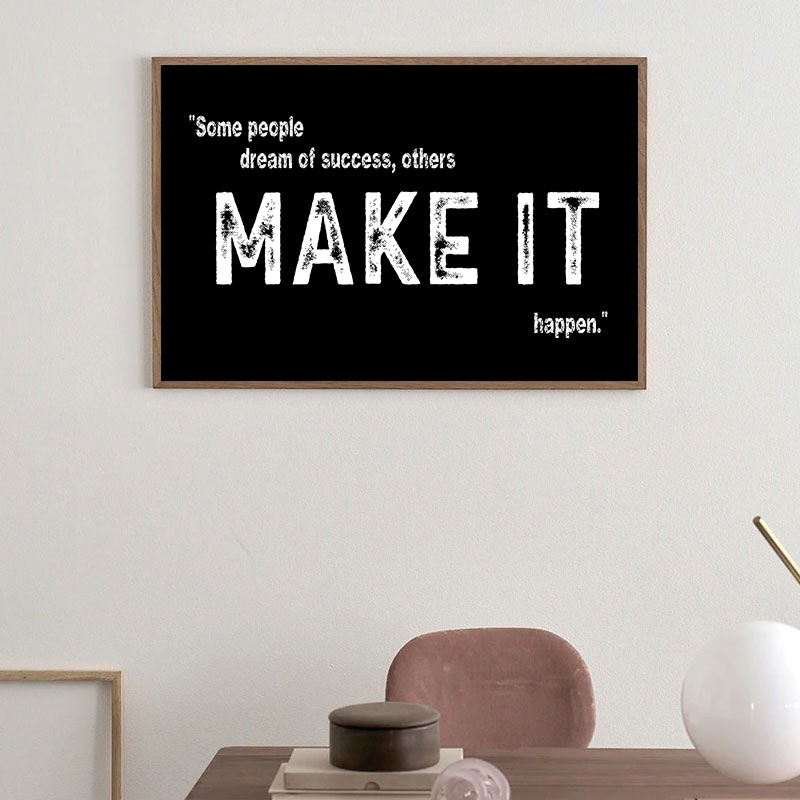 Modern Black Inspirational Can - огляд і ціна Home Office Room Inspiration