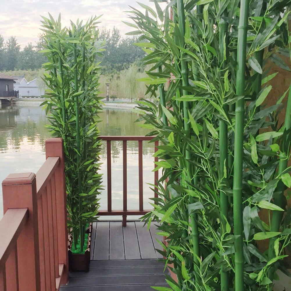 10pcs Artificial Green Bamboo  - огляд і ціна Home Office Layout