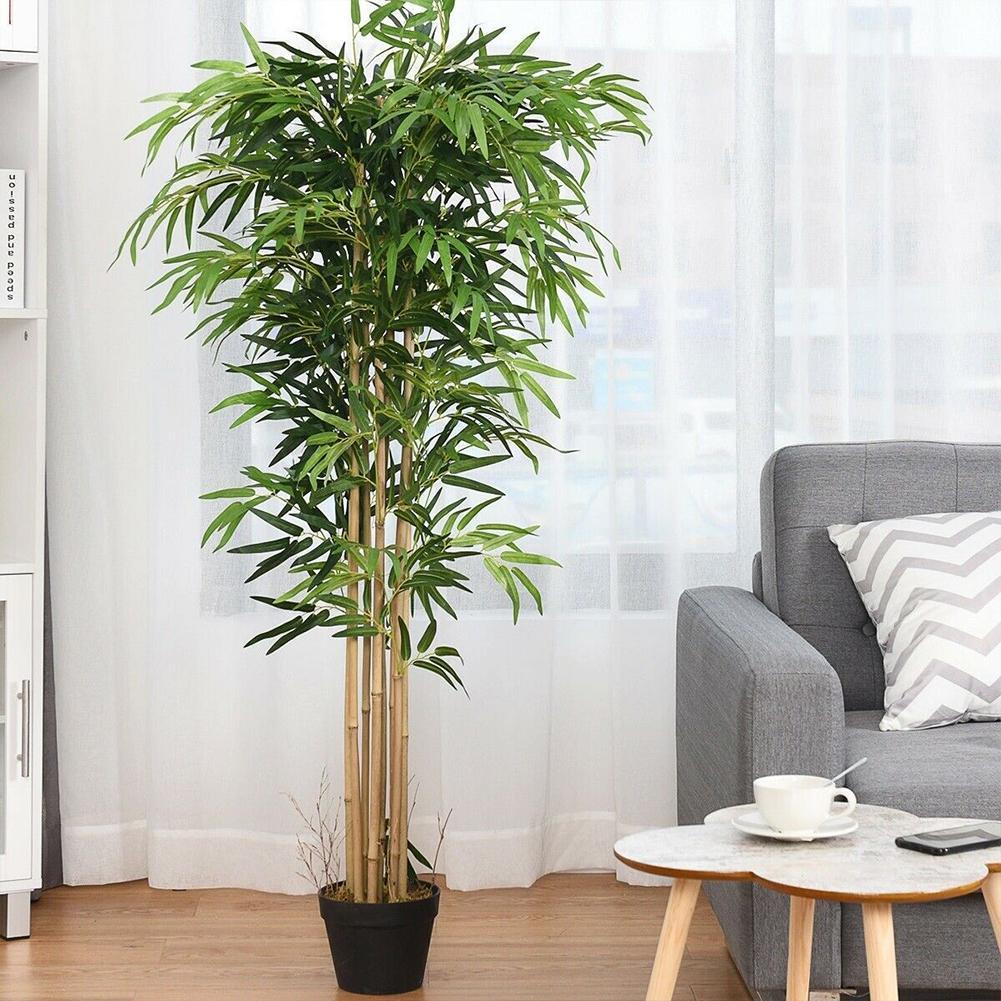 10pcs Artificial Green Bamboo  - огляд і ціна Home Office Layout