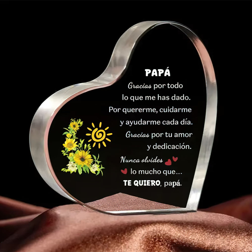 Spanish dad heart-shaped acryl - огляд і ціна Home Office Logo
