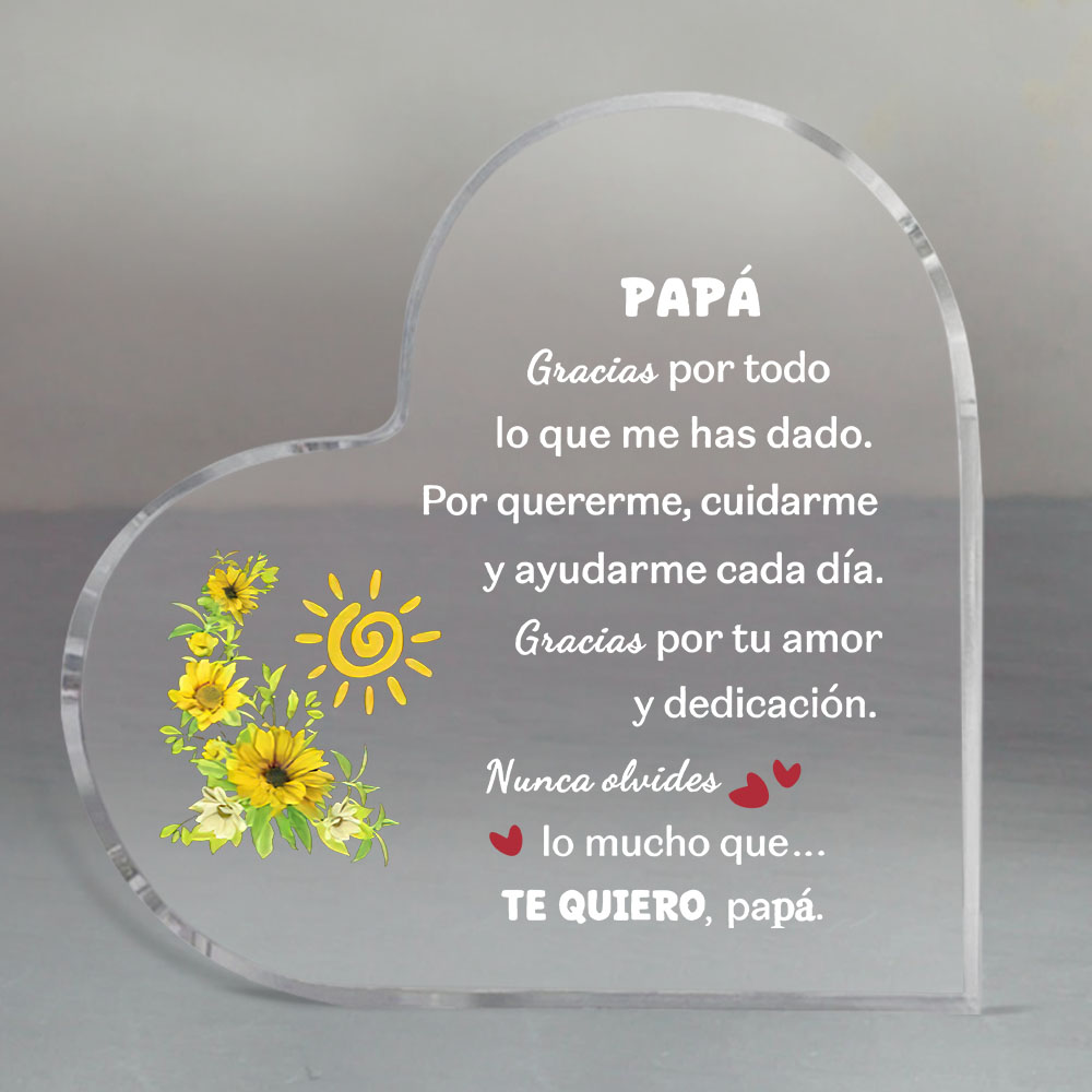 Spanish dad heart-shaped acryl - огляд і ціна Home Office Logo