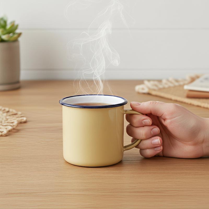 Durable Enamel Drinking Mugs C - огляд і ціна Home Office Logo