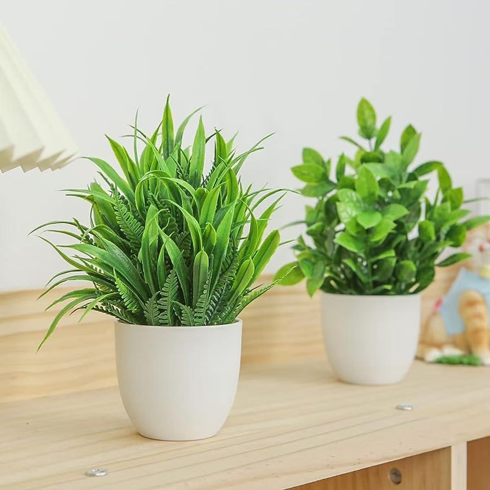 4pcs/set Mini Artificial Plant - огляд і ціна Home Office Layout