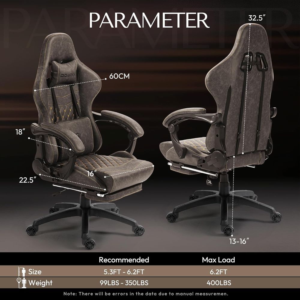 Big & Tall Vintage Gaming Chai - огляд і ціна Ergonomic Office Chair