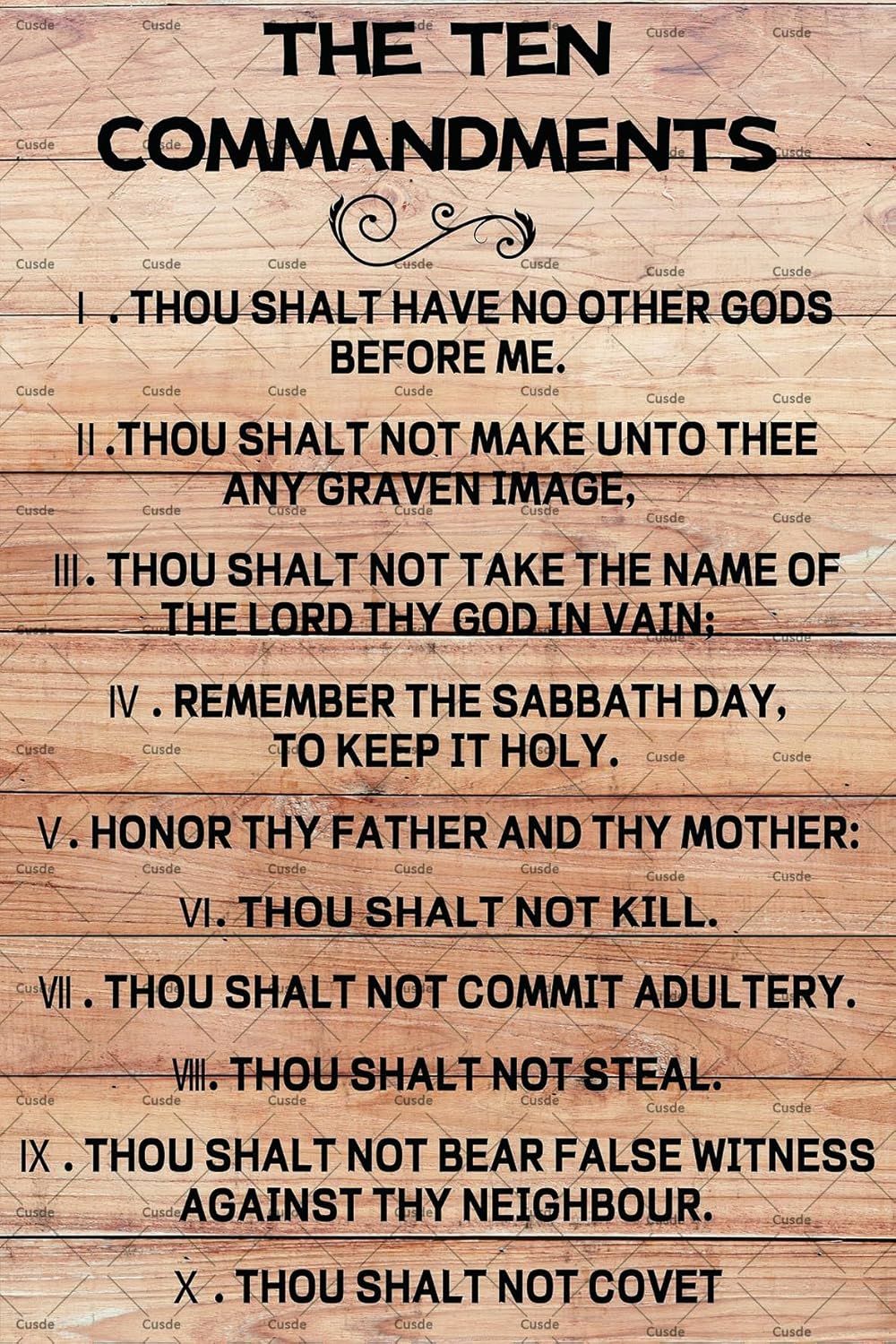 Cusde Ten Commandments Poster  - огляд і ціна Home Office Room Inspiration