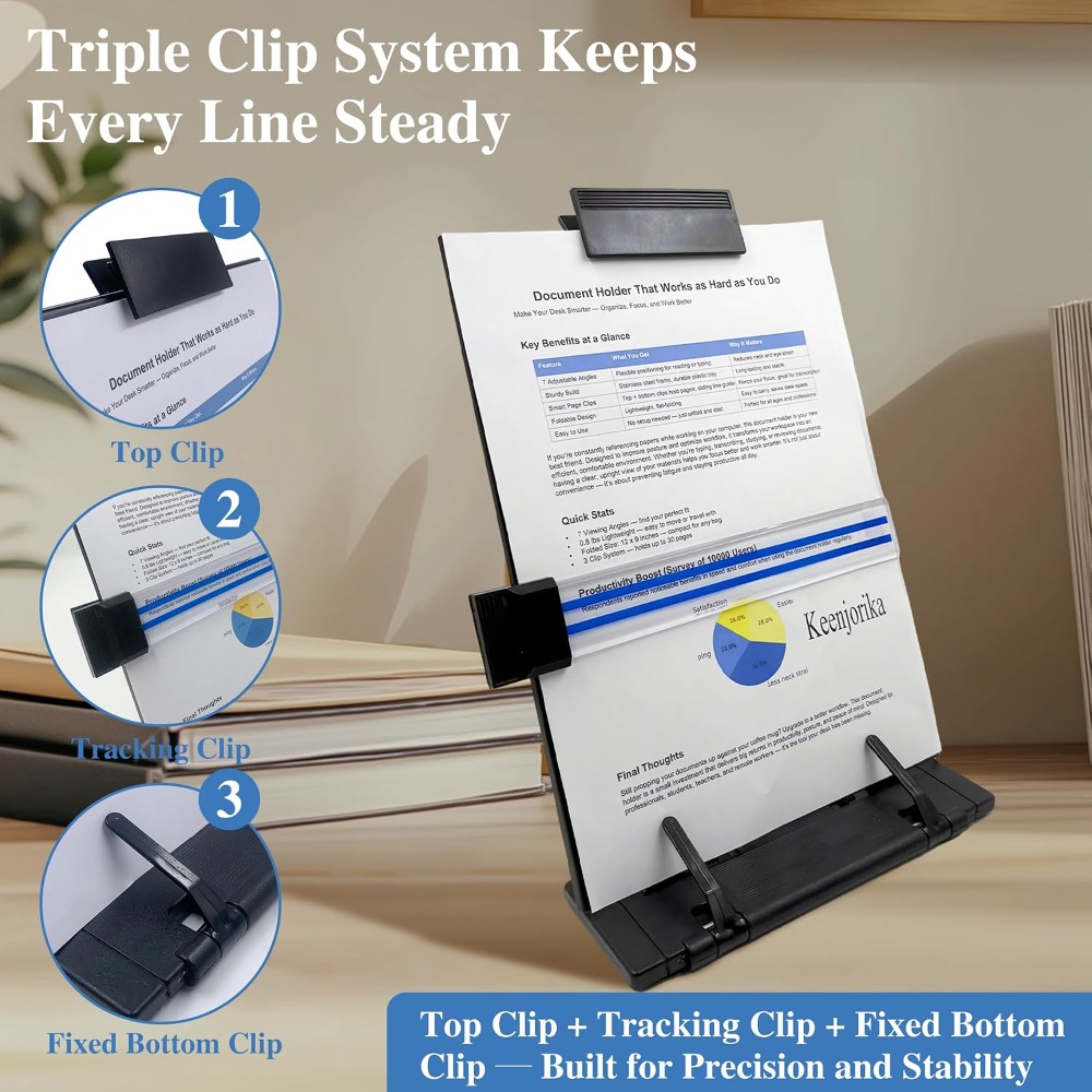 Adjustable 7-Position Desktop  - огляд і ціна Document Holder Stand